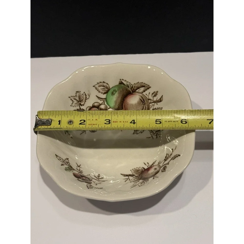 Set of 2 Vintage Johnson Bros Harvest Time Fruit 6.5